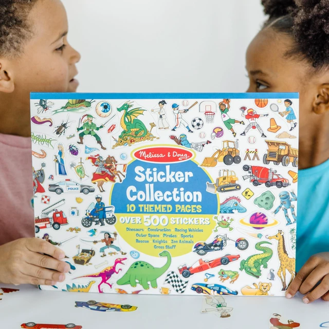 Alt view image 2 of 7 - Sticker Collection Book: Dinosaurs, Vehicles, Space, and More - 500+ Stickers - FSC Certified