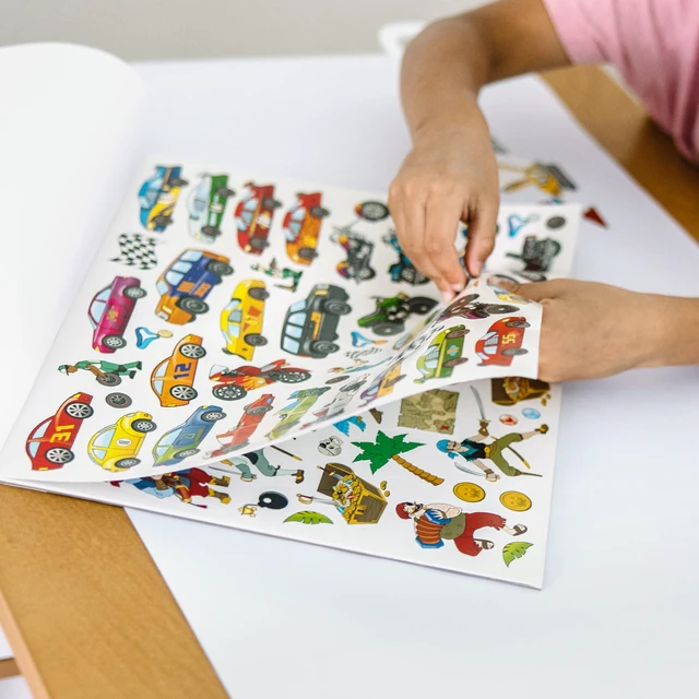 Alt view image 6 of 7 - Sticker Collection Book: Dinosaurs, Vehicles, Space, and More - 500+ Stickers - FSC Certified