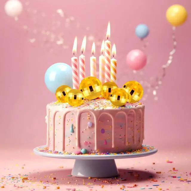 Alt view image 4 of 6 - 20 Pcs Gold Disco Balls Cake Topper Decorations for Birthday Cake | Cake Topper Sticks, Graduation Cake Decor, Reusable Cake Decor Birthday Cake Decortion, Plastic Disco Ball Cake Decor