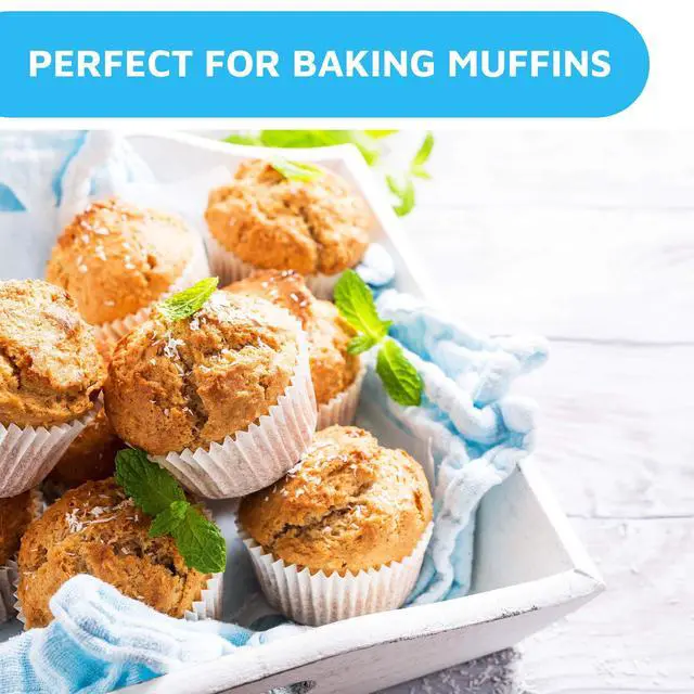 Alt view image 5 of 7 - Mini White Cupcake Liners | 500 Paper Baking Cups | Greaseproof No Smell Cupcake Wrappers | Muffin Liners for Desserts & Candies Cupcake Liner for Holidays, Birthdays & Protein Balls
