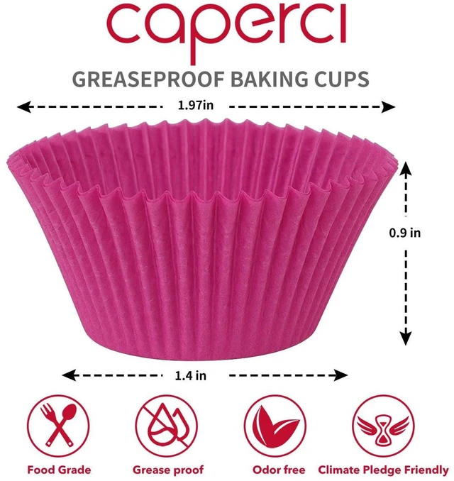 Alt view image 2 of 7 - Colorful Mini Cupcake Liners 350 Counts - Grease-Proof Small Muffin Baking Cups, Odorless, Upgraded & Food Grade Paper Cupcake Wrappers