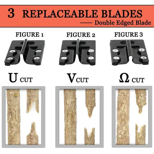 Alt view image 5 of 7 - 2-in-1 Garden Grafting Tools Pruner Kit, V-Graft Omega-Graft and U-Graft, Plant Branch Vine Fruit Tree Cutting Tool Kits Scissors