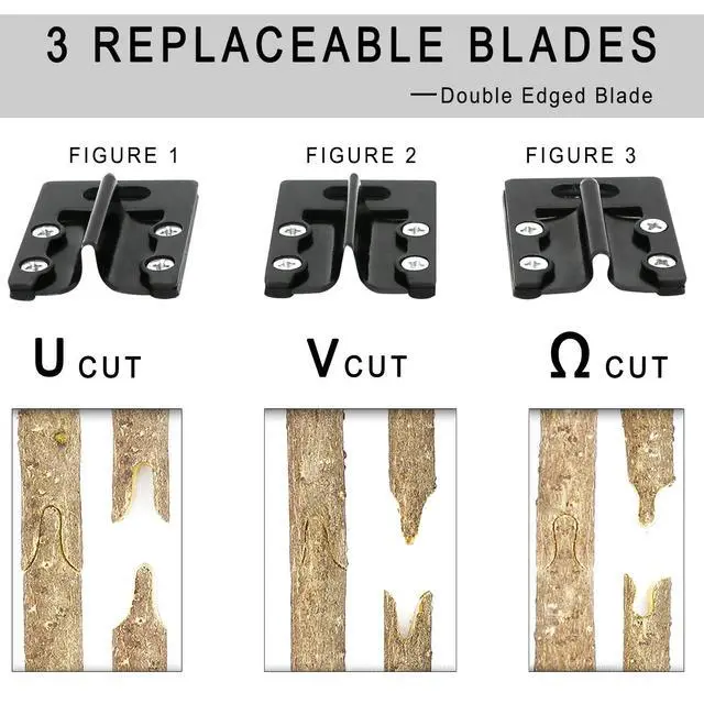 Alt view image 3 of 7 - Upgrage Garden Grafting Tools, 2 in 1 Garden Pruning Tools Including Grafting Knife, Pruning Shears, Replacement Blades Grafting Tapes and Labels for Plant Branch Fruit Tree Cutting Pruner Tool Kits