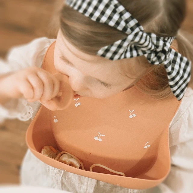 Alt view image 4 of 7 - Silicone Baby Bibs Set of 2, BPA Free Waterproof Baby Bibs for Eating, Soft Adjustable Silicone Bibs for Babies 6-12 Months, Toddler Bibs with Large Pocket Food Catcher (Tradewinds/Sage)
