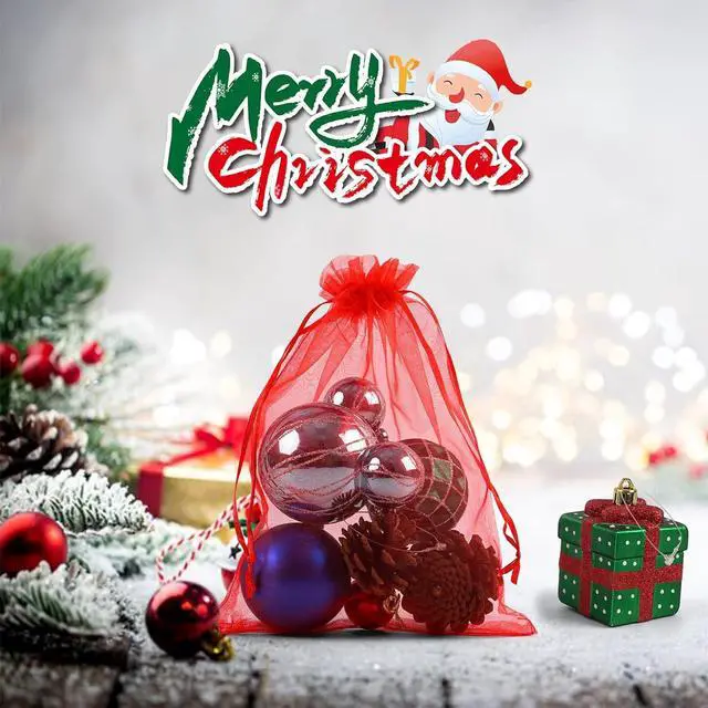 Alt view image 3 of 6 - ANZNKU 50PCS Organza Bags 6x9 Multicolor Small Mesh Gift Bags Drawstring | 10-Color Sheer Sachet Jewelry Goodie Pouches, Party Favor Candy Bag for Wedding Birthday Baby Shower Halloween Packaging