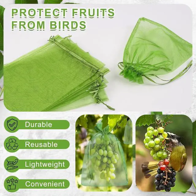 Alt view image 6 of 6 - ANZNKU 50PCS Organza Bags 6x9 Multicolor Small Mesh Gift Bags Drawstring | 10-Color Sheer Sachet Jewelry Goodie Pouches, Party Favor Candy Bag for Wedding Birthday Baby Shower Halloween Packaging