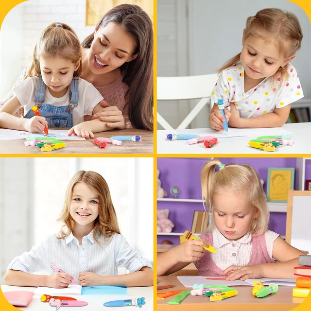 Alt view image 5 of 7 - LiYiQ 25 PCS Multicolor Pen in One Fun 4-in-1 Cute Pens Bulk Kawaii Cool Ballpoint Pens for Kids Fun Gifts