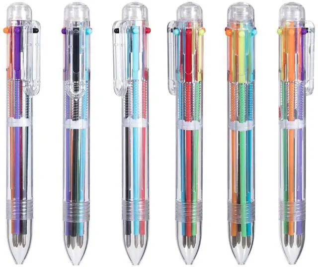 Main image of favide 22 Pack 6-in-1 Multicolor Pen for Children Gift Kids Party Favors | 0.5mm 6-Color Fun Kawaii Ballpoint Pens for Birthdays Office School Supplies Students Children Gift,Kids Party Favors