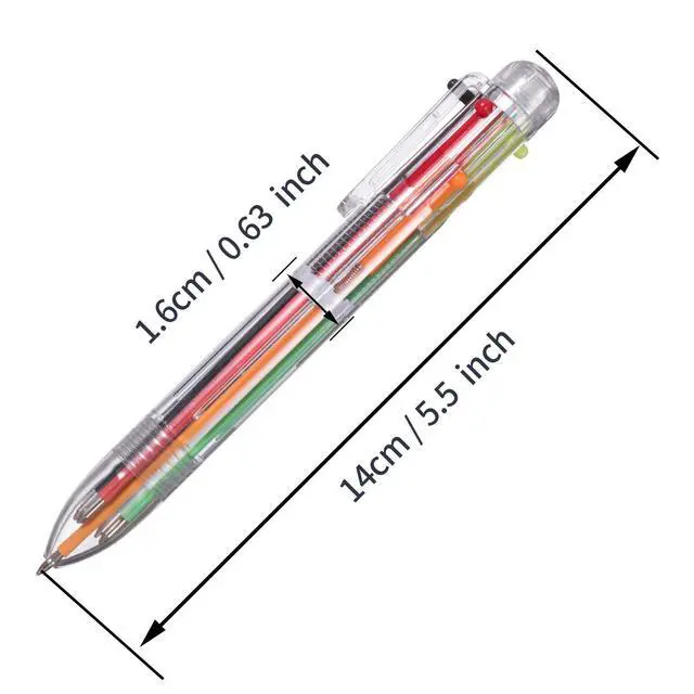 Alt view image 2 of 7 - favide 22 Pack 6-in-1 Multicolor Pen for Children Gift Kids Party Favors | 0.5mm 6-Color Fun Kawaii Ballpoint Pens for Birthdays Office School Supplies Students Children Gift,Kids Party Favors