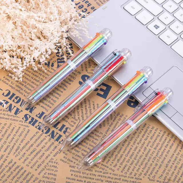Alt view image 4 of 7 - favide 22 Pack 6-in-1 Multicolor Pen for Children Gift Kids Party Favors | 0.5mm 6-Color Fun Kawaii Ballpoint Pens for Birthdays Office School Supplies Students Children Gift,Kids Party Favors