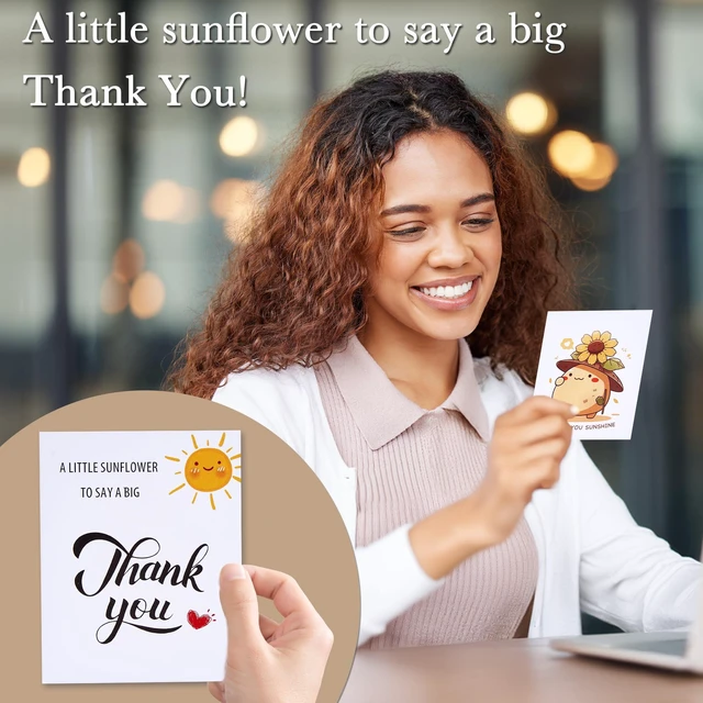 Alt view image 7 of 7 - Thank You Gifts for Women, Coworkers, Employee Appreciation Gifts, Farewell Emotional Support Crochet Sunflower Sunshine Gift for Teacher, Sister, Best Friend Birthday (Thank You for Helping Me Grow)
