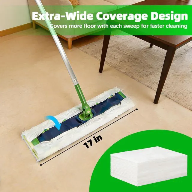 Alt view image 4 of 7 - 30 Count XL Dry Sweeping Cloths Refills Compatible with Swiffer Sweeper,Heavy-Duty Disposable Dry Mopping Pads,Multi-Surface Pet Dry Pads Replacement Floor Cleaner for Dust, Hair, Dirt