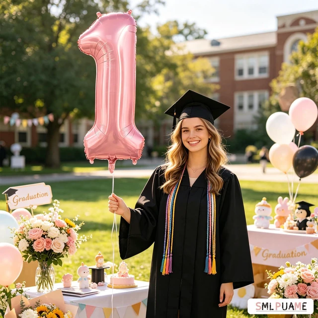 Alt view image 4 of 7 - 40 Inch Pink Number 1 Balloon, 1st Birthday Decoration Boys Girls | Large Self Inflating Number Balloons, Mylar Foil Helium Balloon for Women Men Party Anniversary Supplies Reusable