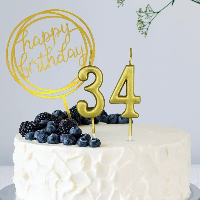 Alt view image 4 of 7 - 10-Piece Number Birthday Candles - Glitter Cake Toppers for Birthday & Wedding Parties