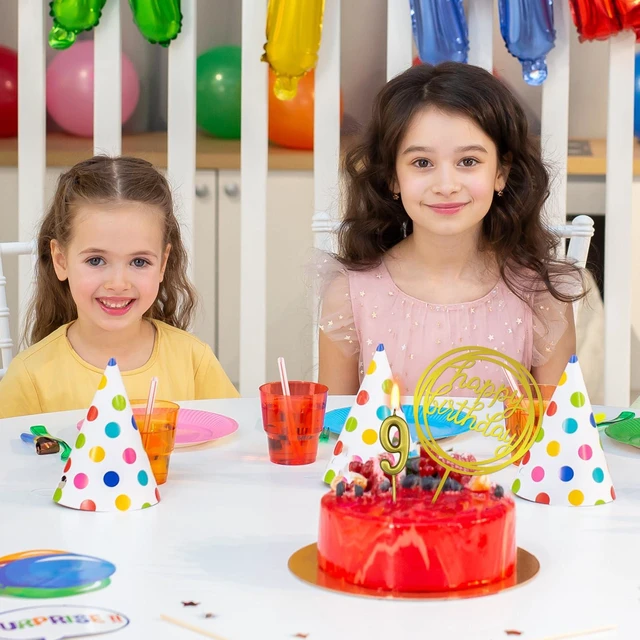 Alt view image 7 of 7 - 10-Piece Number Birthday Candles - Glitter Cake Toppers for Birthday & Wedding Parties