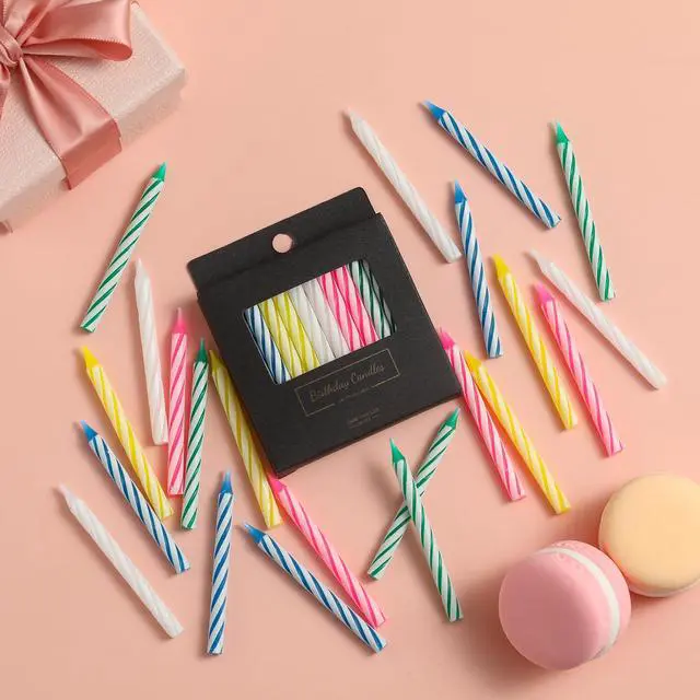 Alt view image 4 of 5 - 288-Count Multicolored Birthday Candles, Spiral Candles, Cupcake Candles, Party Celebration