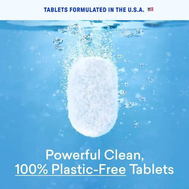 Alt view image 3 of 7 - 100% Plastic-Free Dishwasher Detergent Tablets, 60ct, Free & Clear | Eco-Friendly Dishwashing Pods, Cuts Grease & Stuck on Food, Rinses Clean for Streak-Free Shine, Fully Dissolves, Septic Safe