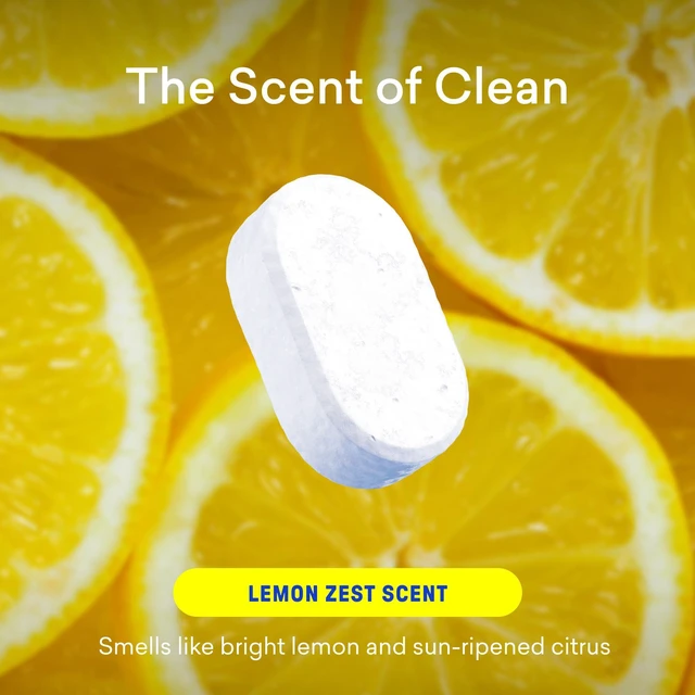 Alt view image 5 of 7 - 100% Plastic-Free Dishwasher Detergent Tablets, 60ct, Lemon Zest | Eco-Friendly Dishwashing Pods, Cuts Grease & Stuck on Food, Rinses Clean for Streak-Free Shine, Fully Dissolves, Septic Safe
