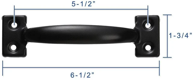 Alt view image 3 of 6 - V171 6-1/2" Pulls in Black- 2 Pack