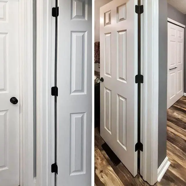 Alt view image 7 of 7 - Rounded Matte Black Door Hinges 3.5 Inch 5/8" Radius Flat 30 Pack | Interior 3 1/2" Bifold Residential Standard Bedroom Indoor for Doors Hardware Control House Home Decor Essentials Accessories
