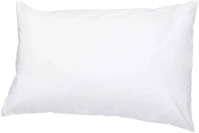 Alt view image 3 of 3 - Queen Pillow Protector with Zipper, 100% Cotton Hypoallergenic, Machine Washable, White, 31 x 21 Inches, Pillows Not Included