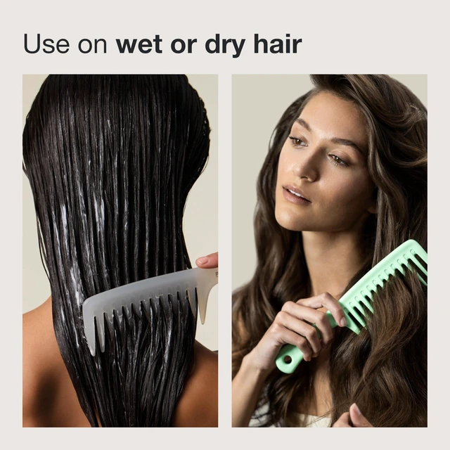 Alt view image 7 of 7 - Detangler Comb, Wide Tooth Comb Detangles Wet or Dry Hair