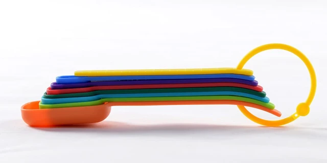 Alt view image 3 of 6 - Plastic Measuring Spoons 8-Piece,Assorted Colors