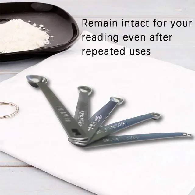 Alt view image 5 of 5 - 1Pack Mini Measuring Spoon Set, Small Teaspoon for Tiny Measurement | Stainless Steel, Rust-Free, Dishwasher-Safe, High Precision, Easy-Read Markings, Multi-Purpose, Lightweight & Durable