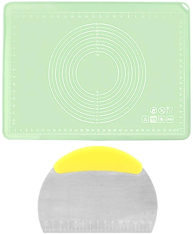 Alt view image 3 of 7 - Silicone Baking Mat, Extra Thick Dough Rolling Mat, 28x20inch | with Measurements and Edge Heightening, Non-stick Food Grade Pastry Mat for Bread, Cookies, Pizza, Fondant