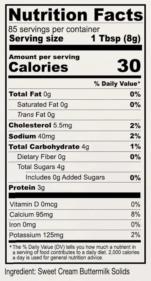 Alt view image 4 of 5 - Anthony's Buttermilk Powder, 1.5 lb, Gluten Free, Non GMO, Hormone Free, Keto Friendly, Product of the USA