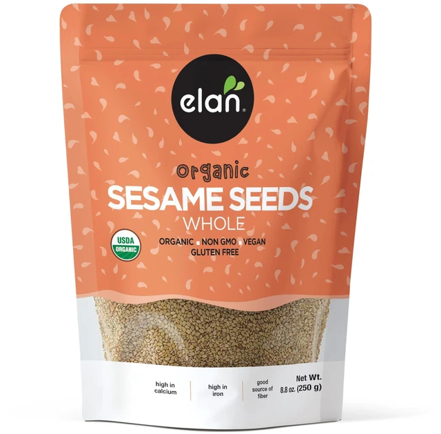 Main image of Elan Organic Sesame Seeds, Non-GMO, Vegan, Gluten-Free , 8.8 oz