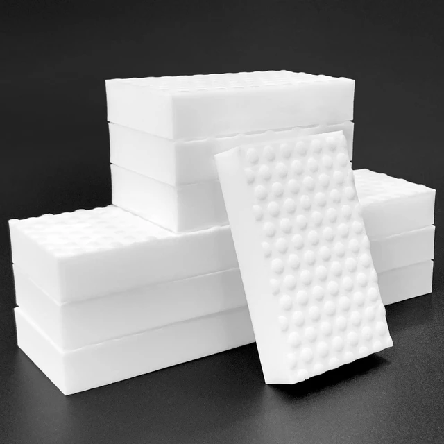Main image of MOJOTORY Magic Sponges Cleaning Eraser, 10 PCS | 2X Density Melamine Sponge, Multi-Functional Household Cleaning Supplies, For Kitchen Bathroom Furniture Sink and Shoes