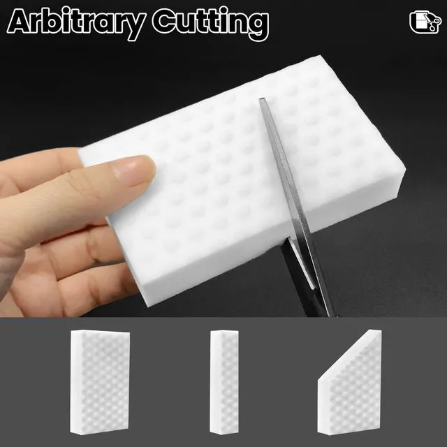 Alt view image 6 of 7 - MOJOTORY Magic Sponges Cleaning Eraser, 10 PCS | 2X Density Melamine Sponge, Multi-Functional Household Cleaning Supplies, For Kitchen Bathroom Furniture Sink and Shoes