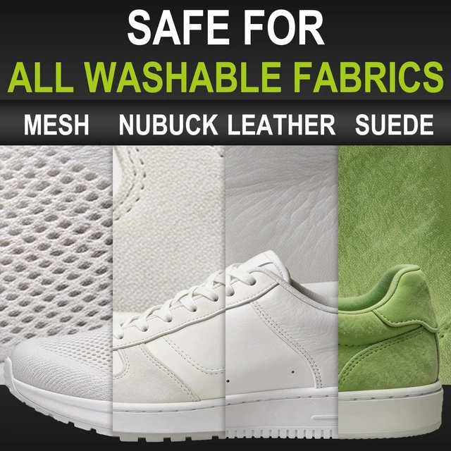 Alt view image 4 of 6 - X-SMILE Sneaker Cleaning Kit Premium Foam Shoe Cleaner for White Shoes, PU & Synthetic Leather, Canvas, Mesh & Rubber Gentle, Non-Bleach Formula with Brush, Microfiber Towel & Cleaning Wipe 100ml