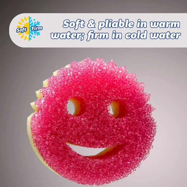 Alt view image 4 of 7 - Dual Sided Texture Changing Sponge/Scrubber - Super Absorbent Sponge Side - Scrub Mommy (Pink) - 1 Count