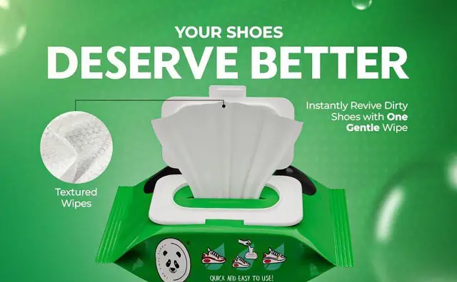 Alt view image 4 of 7 - Panda Shoe Cleaning Wipes | 1 pack (30 pcs) | Premium Sneaker Wipes Cleaner | Quick Disposable Shoe Cleaner for Sneakers, Removes Dirt, Grime & Stains, Travel Portable Shoe Wipes, No Water Needed