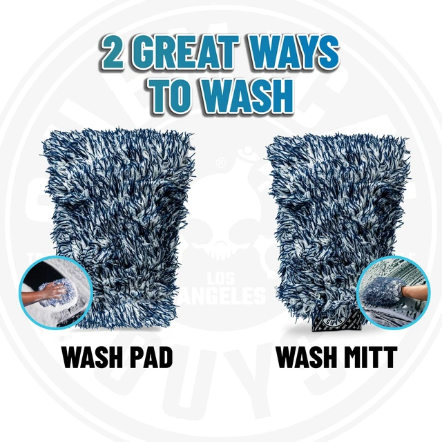 Alt view image 5 of 7 - The Dually Dual-Surface Microfiber Car Wash & Drying Pad | Dual-surface pad scrubs and washes paint, glass, wheels and exterior, soft side for safe, scratch-free contact