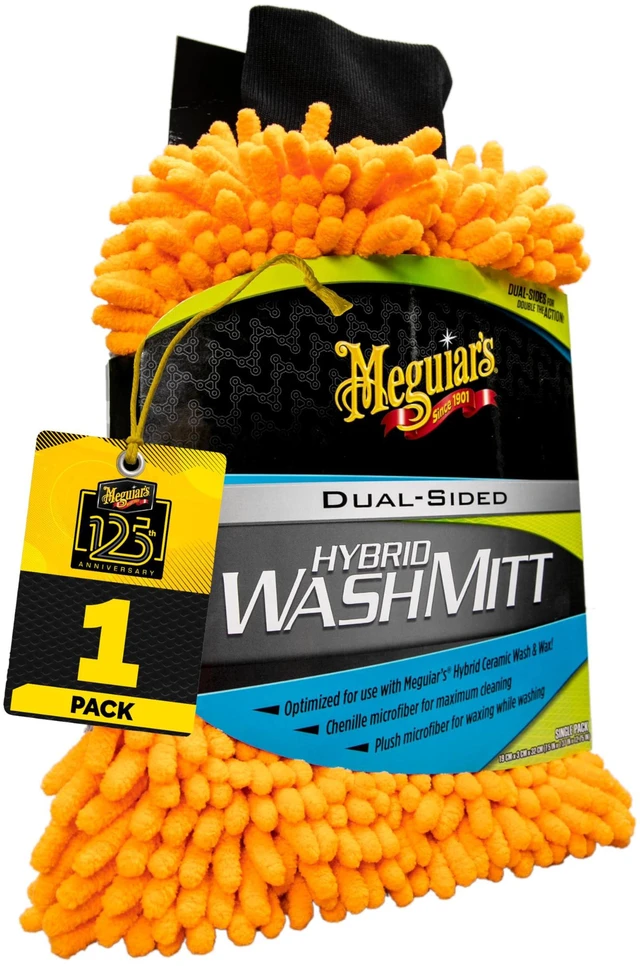 Main image of Hybrid Wash Mitt, 1 Mitt | Dual Sided for Washing & Waxing, Clear Coat Safe & Reusable