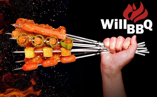 Alt view image 7 of 7 - 304 Stainless Steel Flat Skewers, BBQ Kebab Skewers 13.2" 20PCS | Flat & Wide No-Spin Design, Reusable Metal Skewers with Storage Tube for BBQ, Kabobs, Camping, Picnic and Outdoor Cooking Use