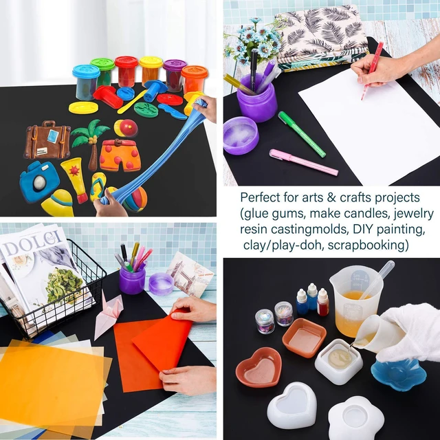 Alt view image 5 of 7 - Extra Large Silicone Mat for Craft, 25.2" x 17.7" Silicone Craft Sheet Jewelry Casting Mold, Countertop Mat, Nonskid Counter Table Protector, Multipurpose Mat, Placemat, Black
