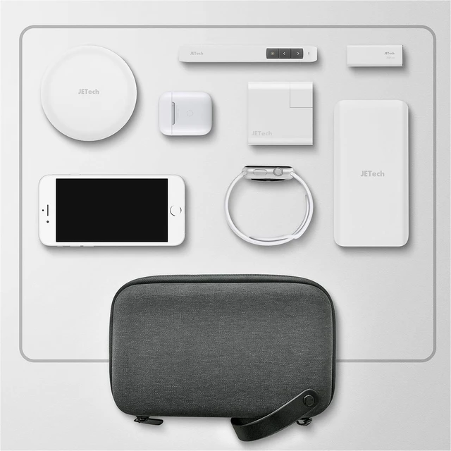 Alt view image 2 of 6 - Travel Accessories Organizer Case, Portable Electronic Pouch Gadget Bag for MacBook Power Adapter Chargers, Cables, Power Bank, Mouse, Stylus Pen, Earphone, SD Card, USB Flash Drive