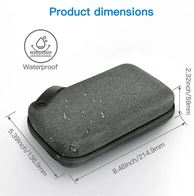 Alt view image 4 of 6 - Travel Accessories Organizer Case, Portable Electronic Pouch Gadget Bag for MacBook Power Adapter Chargers, Cables, Power Bank, Mouse, Stylus Pen, Earphone, SD Card, USB Flash Drive
