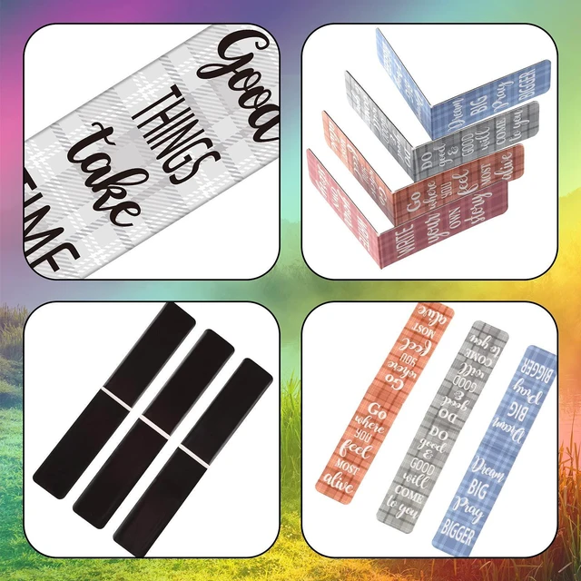 Alt view image 3 of 7 - 60 Pieces Inspirational Magnetic Bookmarks Motivational Bookmarks