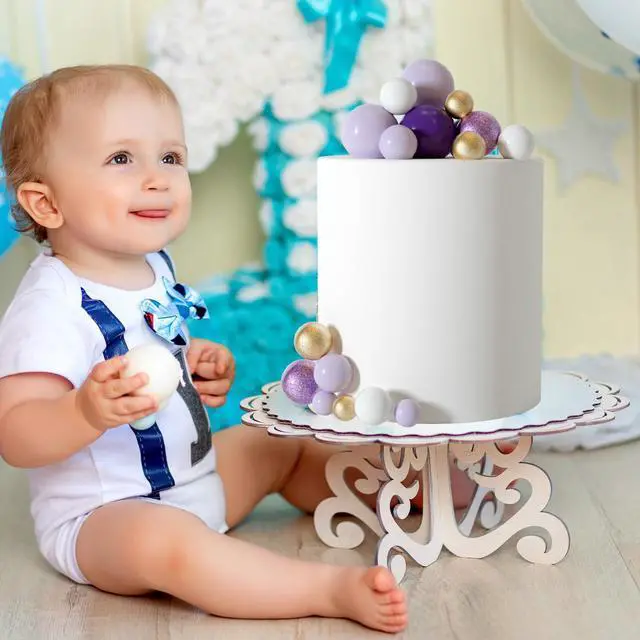 Alt view image 6 of 7 - 50 Pcs Ball Cake Topper Sticks Mini Balloons for Cake Decoration | Purple Gold Balls for Cake DecorFoam Balls Cake DecorationsPurple Party Cake DecorBirthday Cake ToppersCup Cake Toppers