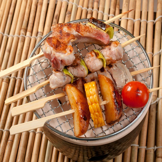 Alt view image 3 of 6 - 8 Inch Bamboo Skewers 200 PCS Kabob Skewers Grilling Bamboo Sticks for Fruit Kabobs Wooden Paddle for BBQ (8 Inch)