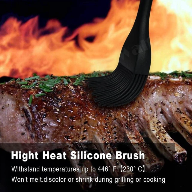 Alt view image 7 of 7 - 3 Size Basting Brush, 600°F High Heat Resistant Silicone Pastry Brushes for BBQ, Baking, Kitchen Cooking, Desserts- BPA Free&Dishwasher Safe