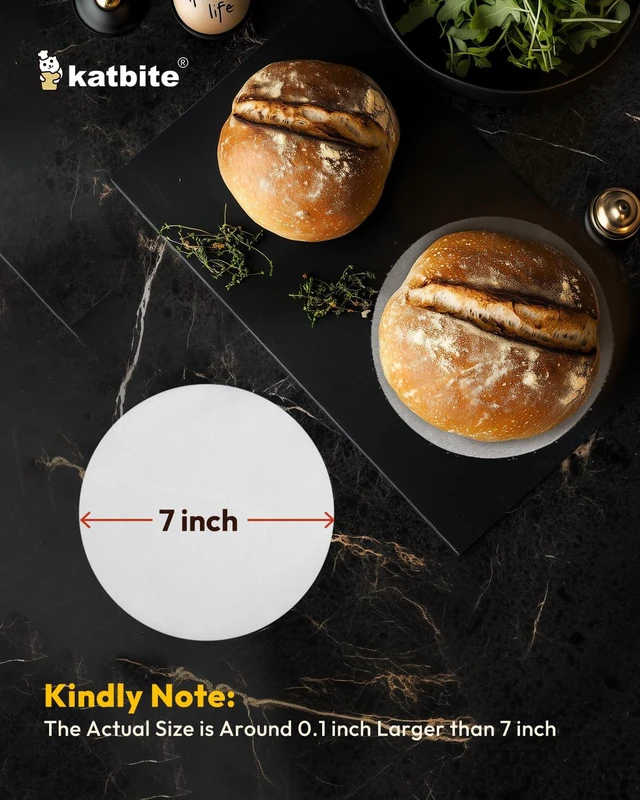 Alt view image 3 of 7 - 7 Inch Round Parchment Paper, 200Pcs Parchment Rounds, Heavy Duty & Non-stick for Cake Baking, Air Fryer Liners, Patty Paper