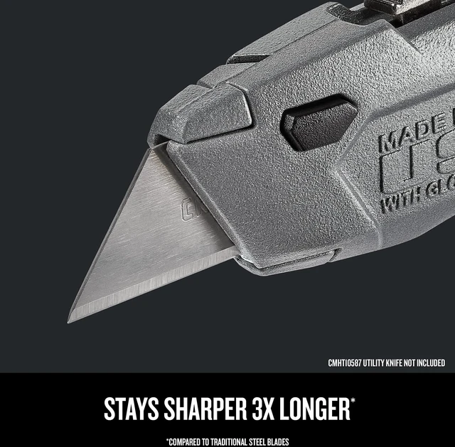Alt view image 4 of 7 - Utility Knife Blades, 100 Pack, for Drywall, Leather, Rubber and More