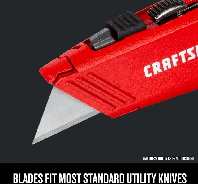 Alt view image 5 of 7 - Utility Knife Blades, 100 Pack, for Drywall, Leather, Rubber and More