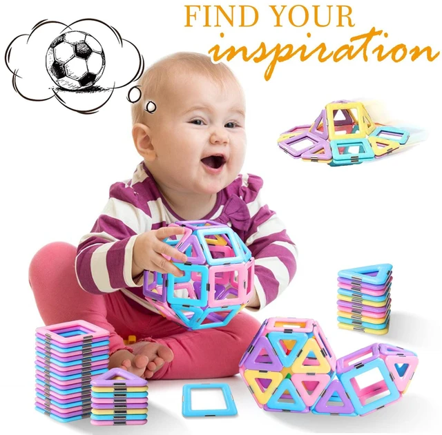 Alt view image 5 of 7 - Magnetic Tiles Toys for 3 4 5 6 7 8+ Year Old Girls Boys Toddlers | Magnetic Blocks Building Macaron Castle Set for Creativity Educational Toys for Kids Age 3-6 Christmas Birthday Gifts